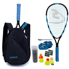 Speedminton Jubiläumsset (S800) Limitiertes Speed Badminton/Crossminton Allround Set inkl. 4 Speeder®, Spielfeld, Tasche