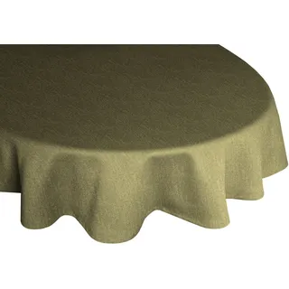 Wirth Tischdecke TORBOLE oval 130 x 190 cm Grün