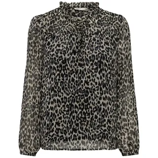 Only Chiffonbluse »ONLDITSY L/S BLOUSE WVN«, schwarz