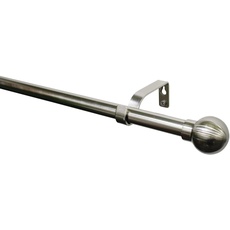 Bild von Komplettgardinenstangen-Set Metall Kugel 190 cm - 340 cm