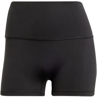adidas Women's All Me Sculpt Booty Short Leggings, black/black, S 3 inch