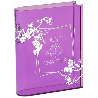 Moses Moses. Just One More Chapter Buchvase Read & Bloom, Deko-Vase in Buchform aus Acryl, romantische Bücherregal-Deko für Blumen & Trockenblumen, Geschenk für Buchliebhaberinnen