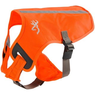 Browning Haustier Pet, Hi Vis Vests for Dogs Sicherheitsweste für Hunde, Safety Orange, Large