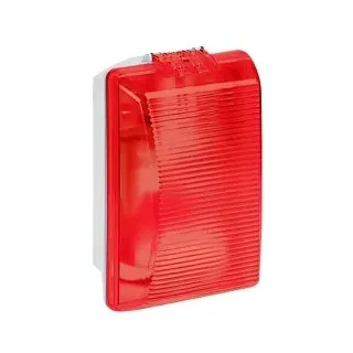 Legrand 062402 Feuchtraum-Leuchte IP54 E27/Rote Abdeckung