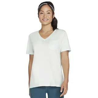 Skechers Damen Diamond Wash Hatha Tunika T-Shirt, 3X-Groß, Klarwasser