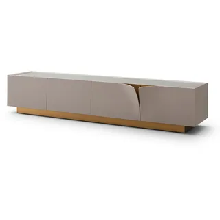 KAWOLA Emma Lowboard 200x42x42 cm Grau/Holzwerkstoff