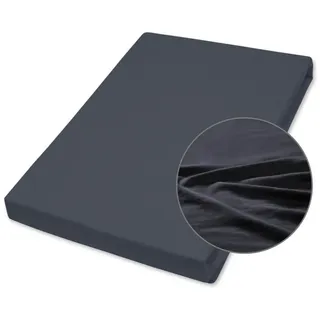 Betten-ABC Bettlaken Jersey-Elasthan 140 x 200 - 160 x 200 cm Anthrazit