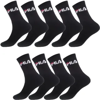 FILA Herren Fila/Am/Tnx9 Sportsocken, Schwarz (Noir N - Nr), 43-46 EU