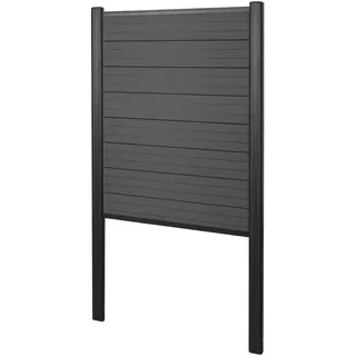 Mendler Windschutz 100 x 122 cm grau WPC
