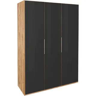 Level 150 x 236 x 58 cm Plankeneiche Nachbildung/Grauglas