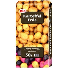 Floragard Kartoffelerde 50 Liter - Bio-Gemüseerde für Speisekartoffeln und Süßkartoffeln im Freiland und in Gefäßen