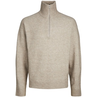 JACK & JONES A/S JOROLLIE Knit Half Zip Strickpullover für Herren, Hergestellt mit recyceltem Polyester, M, Atmosphere, Langarm, Herbst/Winter