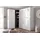 Drehtürenschrank Malta 50 x 185 x 40 cm Weiß