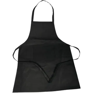 Rayher 38706576 Baumwoll- Schürze, 70x95cm, SB-Btl 1Stück, schwarz