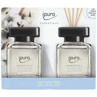 ipuro Raumduft ESSENTIALS cotton fields blumig 50,0 ml, 2 St.