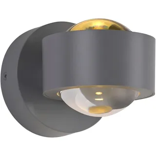 LED Wandleuchte "CHIA", silber, 2, H: 9,3cm, 1 Stk., SCHÖNER WOHNEN-KOLLEKTION, Leuchten, SCHÖNER WOHNEN Kollektion, Up- und Downlight, LED Wandleuchte