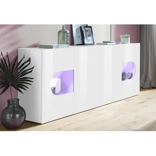 Home Affaire Sideboard 200 x 81 x 40 cm Weiß