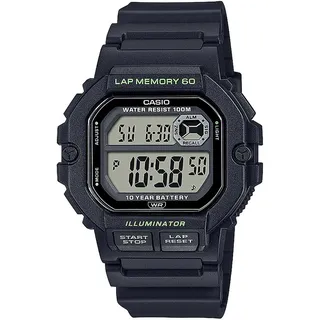 Casio Analog Herrenarmbanduhr Schwarz 40 mm WS-1400H-1AVEF