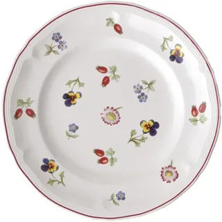 Villeroy & Boch Petite Fleur Brotteller Premium Porzellan, Rot, 17 centimeters
