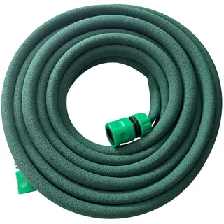 Relaxdays Tropfschlauch, Bewässerung, 10 m Perlschlauch, Hochbeet & Heckenbewässerung, Garten Bewässerungsschlauch, grün