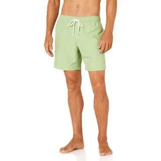 Amazon Essentials Herren Badehose, Schnell Trocknend, 18 cm - Auslauffarben, Salbeigrün, XXL