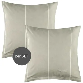 Esprit Kissenbezug Harplines 40 x 40 cm Grau