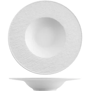 H&H Set 2 Piatti Pasta Skin o 28 cm bianco