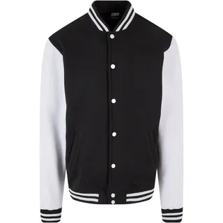 URBAN CLASSICS 2-tone College Sweat Basic Jacke Black / White L