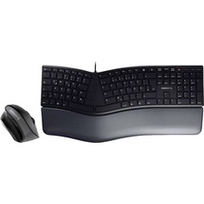 Bild von KC 4500 + MW4500 LEFT Kabelgebunden Tastatur, Maus-Set Deutsch, QWERTZ Schwarz