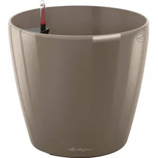 LECHUZA Classico Premium Ø 70 x 64,5 cm Taupe hochglanz