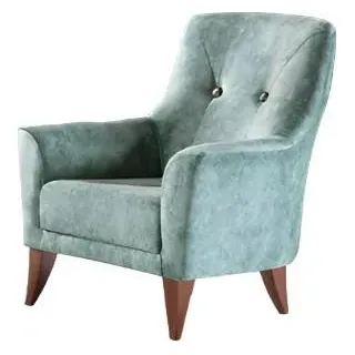 Design Sessel 1 Sitzer Luxus Relax Textil Türkis Sessel in Wohnzimmer - Türkis