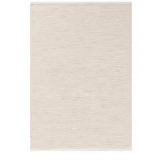 benuta Basic handgewebter Baumwollteppich Ron - Creme 240x340 cm - Handwebteppich aus 100% Baumwolle - Style: Uni, Minimalistisch, Natural Living - Pflegeleicht für Wohnzimmer Schlafzimmer