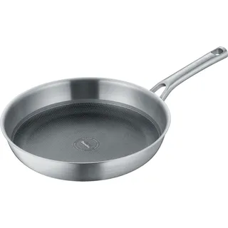 Berndes Tricion Resist 099210 Bratpfanne, 32 cm max. Durchmesser, Edelstahl, Induktionsherd-geeignet, Antihaftbeschichtung - Silber