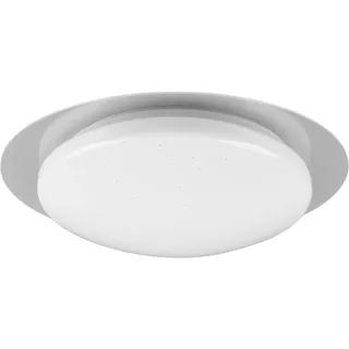 Trio Leuchten LED Bad Deckenleuchte Frodeno 680213500, Kunststoff Weiß,Rand klar, inklusiv 12 Watt LED, Starlight Effekt, Farbwechsler, Memory Funktion, Fernbedienung