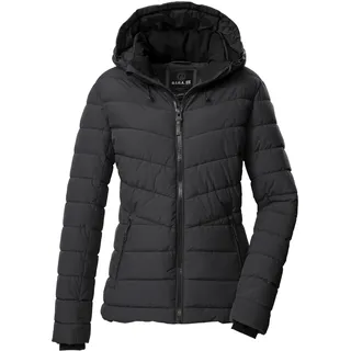 G.I.G.A. DX Damen Steppjacke/Funktionsjacke in Daunenoptik mit abzippbarer Kapuze GW 32 WMN QLTD JCKT, schwarz, 40,