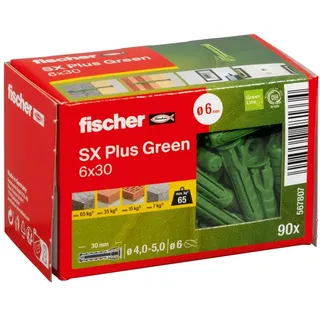 Fischer Spreizdübel SX Plus Green 6 x 30 90 Stück