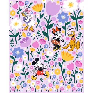 KOMAR "Disney Mickey Mouse and Minnie Mouse Botanical Spring", Bunt