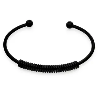 Liebeskind Berlin Elegantes Armband aus poliertem Edelstahl IP Schwarz 6,9 cm