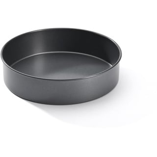 de Buyer - Runde Kuchenform aus antihaftbeschichtetem Stahl - Durchmesser 20 cm, Höhe 5 cm - 4718.20, Schwarz