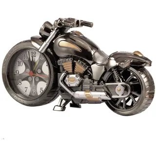 Gearmax Weinlese Motorrad-Wecker, Retro-Stil Tischuhr,Studenten Alarm Clock Tisch Schreibtisch, Motorrad-Rack-Modell, für das Büro zu Hause Dekoration Kinder Erwachsene Geburtstagskinder Geschenk