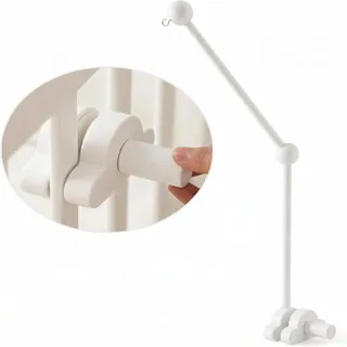 Promise Babe Baby Mobile Halterung Holz Weiß Wolken Design für Babybett,Kinderzimmer Wickeltisch Laufstall DIY Baby Mobile Halter Halterung Gestell Stange Für Aufhängung Spieluhr Windspiel Bettglocke