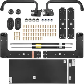 VEVOR Murphy-Bett-Bausatz, Queen-Size, vertikales Deluxe-DIY-Schrankbett, mechanischer Hardware-Bausatz, pneumatischer Hebel, robuste Bettrahmenstütze, klappbarer Schrank