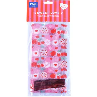 PME Valentinstag 20 Party-Tüten - Süße Liebe, Rechteck
