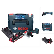 Bosch Professional, Winkelschleifer, Bosch GWX 18V-7 Professional Akku Winkelschleifer 18 V 125 mm Brushless X-LOCK + 2x Akku 5,0 Ah + La (125 mm)