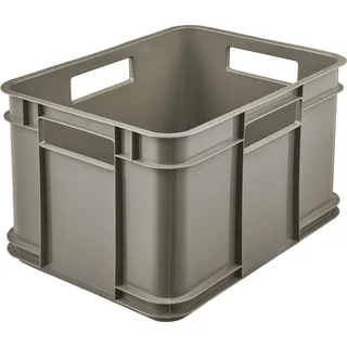 KEEEPER Aufbewahrungsbox Euro-Box M 35 x 27 x 22 cm 1-tlg. grau