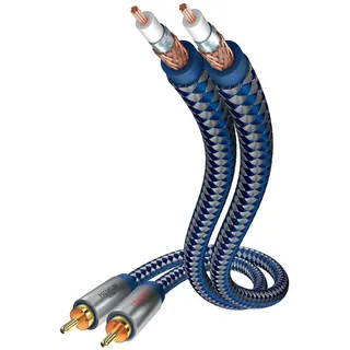 in-akustik Composite Audio Kabel 0.75m blau/silber (00404007)