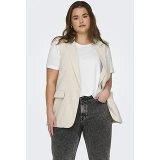 Kurzarmshirt ONLY CARMAKOMA "CARMOSTER S/S FOLD UP TOP JRS NOOS", Damen, Gr. M, weiß, Jersey, Obermaterial: 63% Polyester, 33% Viskose, 4% Elasthan, unifarben, regular fit normal, Rundhals, mit Umschlag, Shirts Kurzarmshirt, Materialmix, regular fit