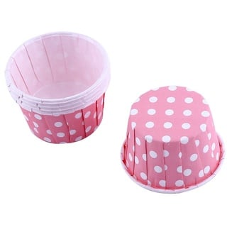 100er Cupcake Förmchen Papier Kuchen Cupcake Liner Fall Wrapper Muffin Baking Cup für Party Hochzeit Weihnachten(Rosa)