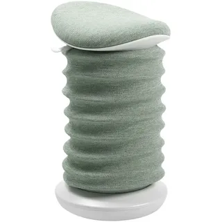 Topstar Bürohocker , Weiß, Hellgrün , Kunststoff, Textil , Uni , Bodenplatte , 37.5x53-64x36 cm , Made in Germany , Büromöbel, Bürostühle, Bürohocker