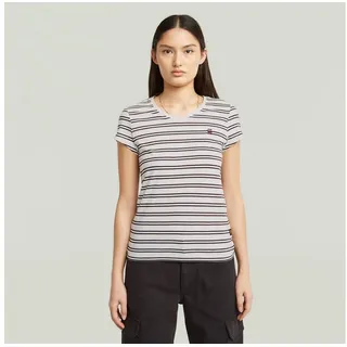 G-Star Stripe Eyben Slim V T-Shirt 2.0 - Mehrfarbig - Damen - XL